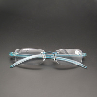 Flexible TR90 Women Reading Glasses Frameless Men Magnifier Blue Presbyopic Eyewear +0.5 +0.75 +1 +1.25 +1.5 +1.75 +2 ~ +4