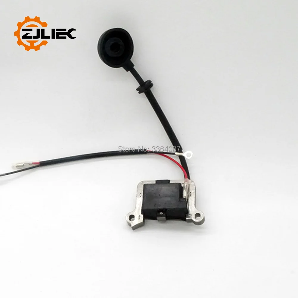 1E48F ignition coil fit for 63cc brush cutter grass trimmer 48 engine 48F grass cutter mower ignition coil