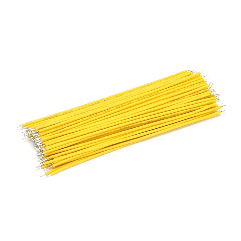 100pcs/lot Pcb Solder Cable Tin-Plated Breadboard Jumper Cable Wire 100mm 24AWG For Arduino Two Ends PVC Wire Electronic