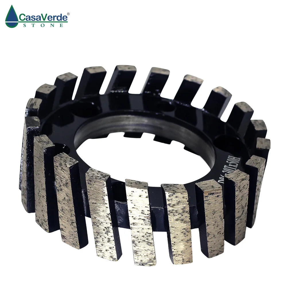 Imagem -03 - Roda de Moagem Cnc de 86 mm tipo Segmentado para Máquina de Corte Roda de Calibração Pedra de Granito Mármore Roda de Perfil de Diamante