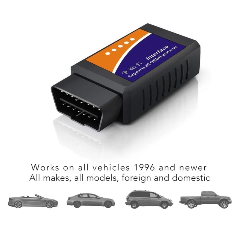 New Elm327 Wifi OBD2 V1.5 Diagnostic Car Auto Scanner With Best Chip Elm 327 Wifi OBD Suitable For IOS Android/iPhone Windows