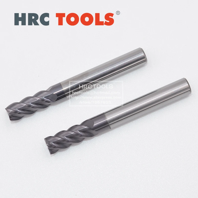 

1pcs Carbide Alloy Coated Steel Endmill 2Pcs/Lot Shank 6mm 10mm 12mm CNC Milling Cutter Kits for Machining