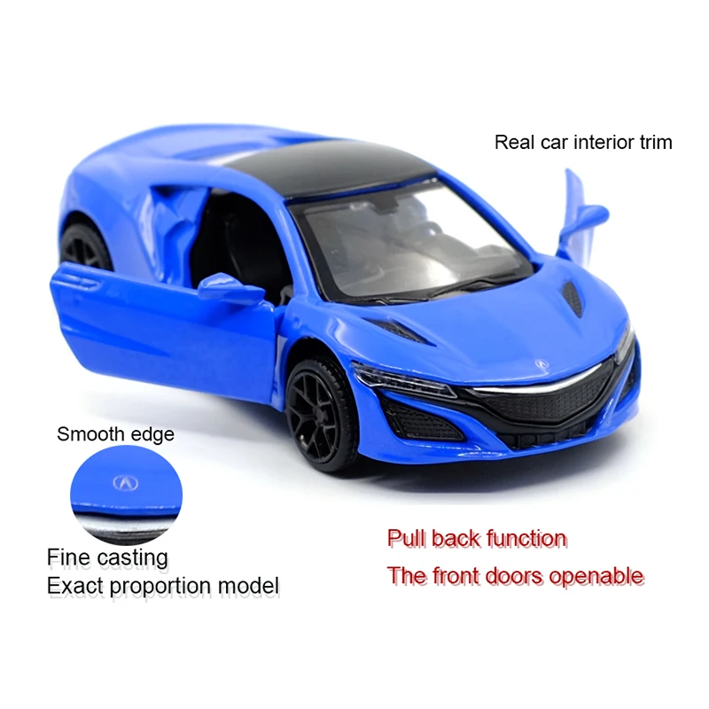 New Arrival Caipo Acura NSX Alloy Diecast Car Model Toy With Pull Back /For Kids Gifts /Educational Toy Collection