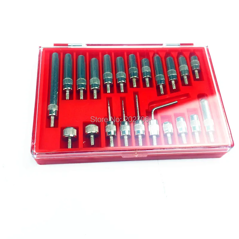 Imagem -06 - Dial Indicador de Calibre e Bigorna Ponto Grupo 010 mm 25 mm 30 mm Lug Back Thread Ferramenta de Medição M2.5 448 22 Pcs