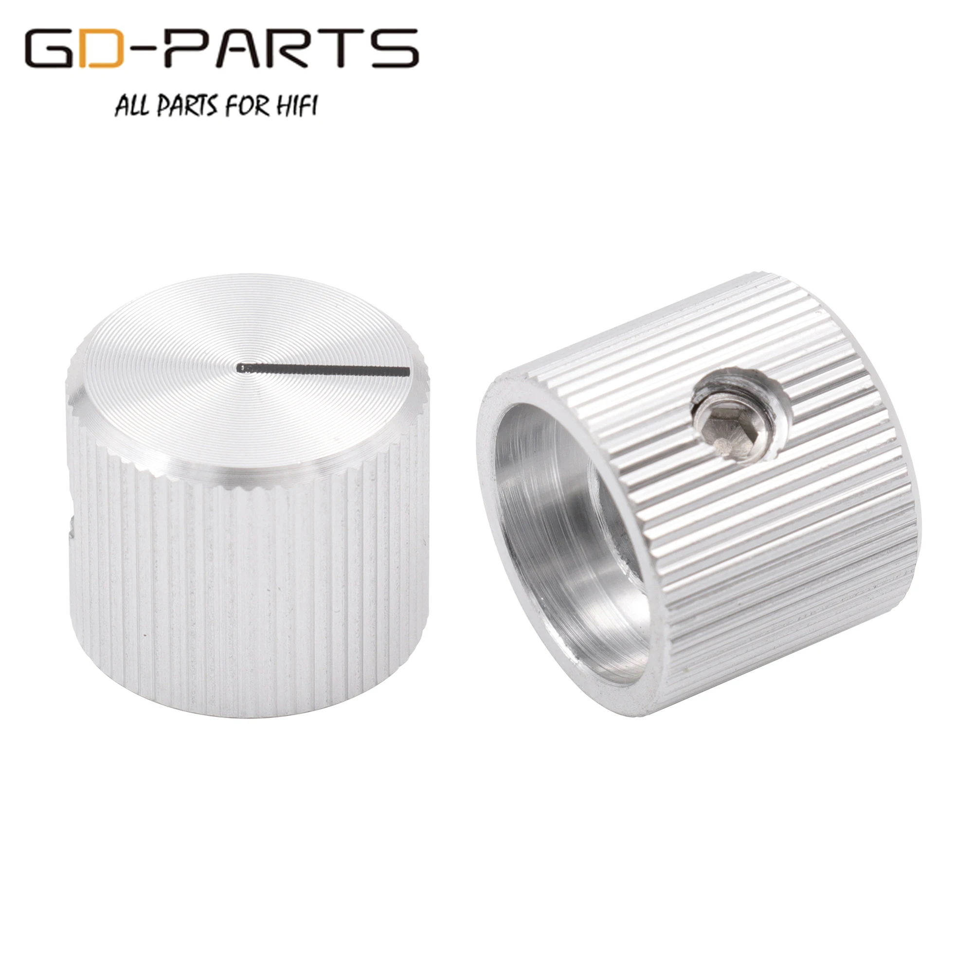 15x12.5mm Machined Solid Full Aluminum Volume Potentiometer Knob For Hifi Audio Guitar AMP Effect Pedal DAC Radio 6.4mm 1/4\