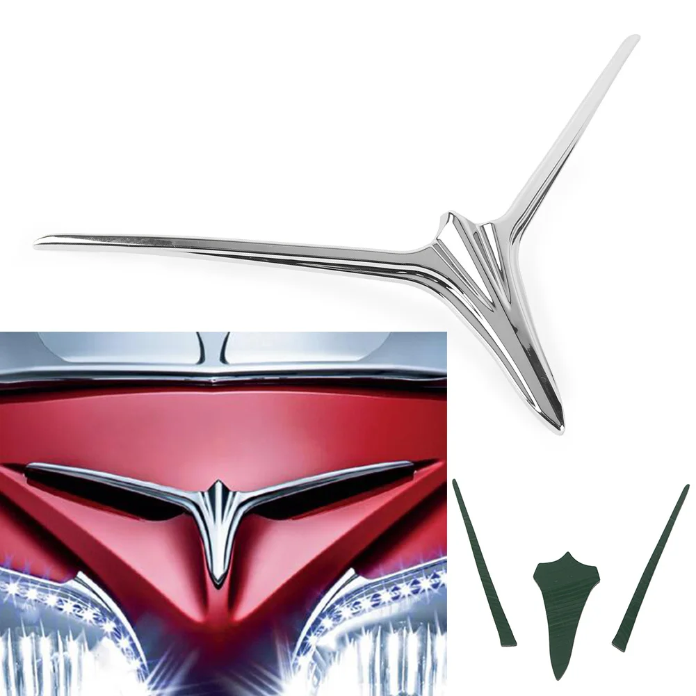 Chrome ABS Motorbike Upper Fairing Eyebrow Trim Accent Decoration For Honda Gold Wing GL 1800 2012 2013 2014 2015 2016 2017