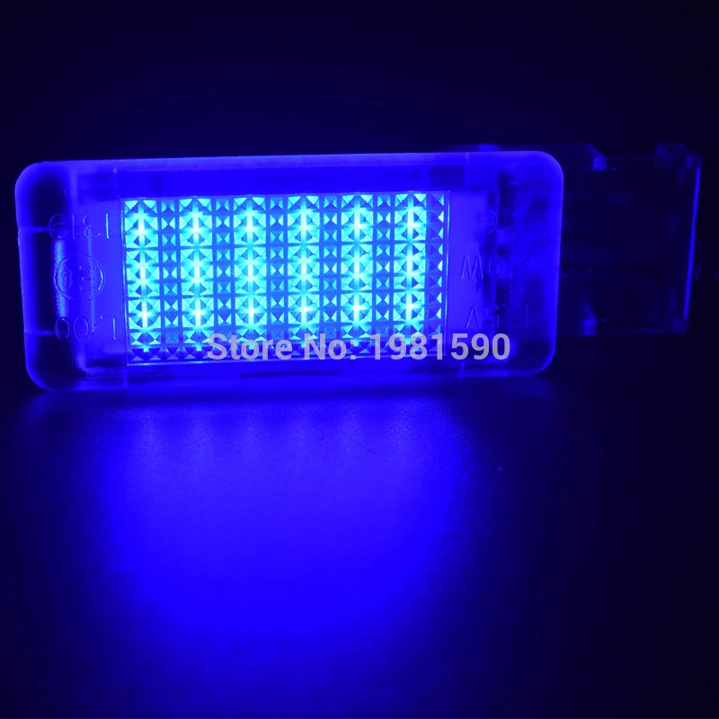 2PCS 18SMD LED footwell light For Skoda Octavia MK3 E5 2012-2017 White/RED/Blue No Error Car styling accessory