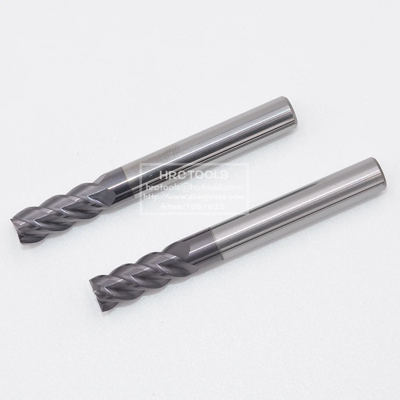 N1-d1x3Hx4Dx50L คาร์ไบด์เคลือบทังสเตนสแตนเลส CNC Endmill เอ็นมิล4 Flutes 4มม.เครื่องจักรกลแกะสลักเครื่องตัด