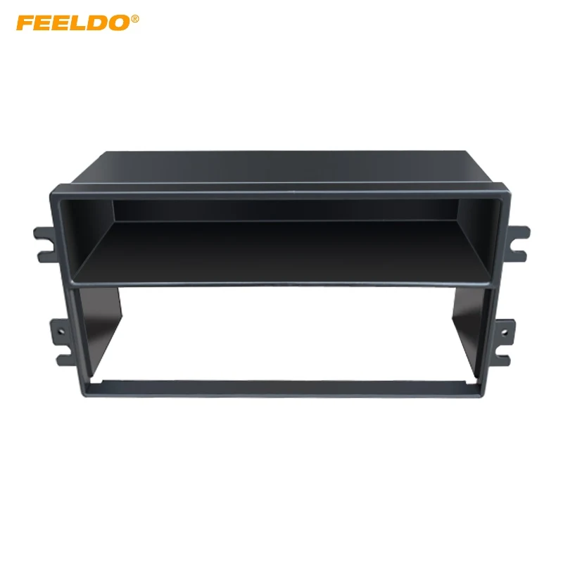 FEELDO Single Din Car DVD Radio Fascia Frame for KIA Pregio Dashboard Mount Frame Panel Front Bezel #AM5162