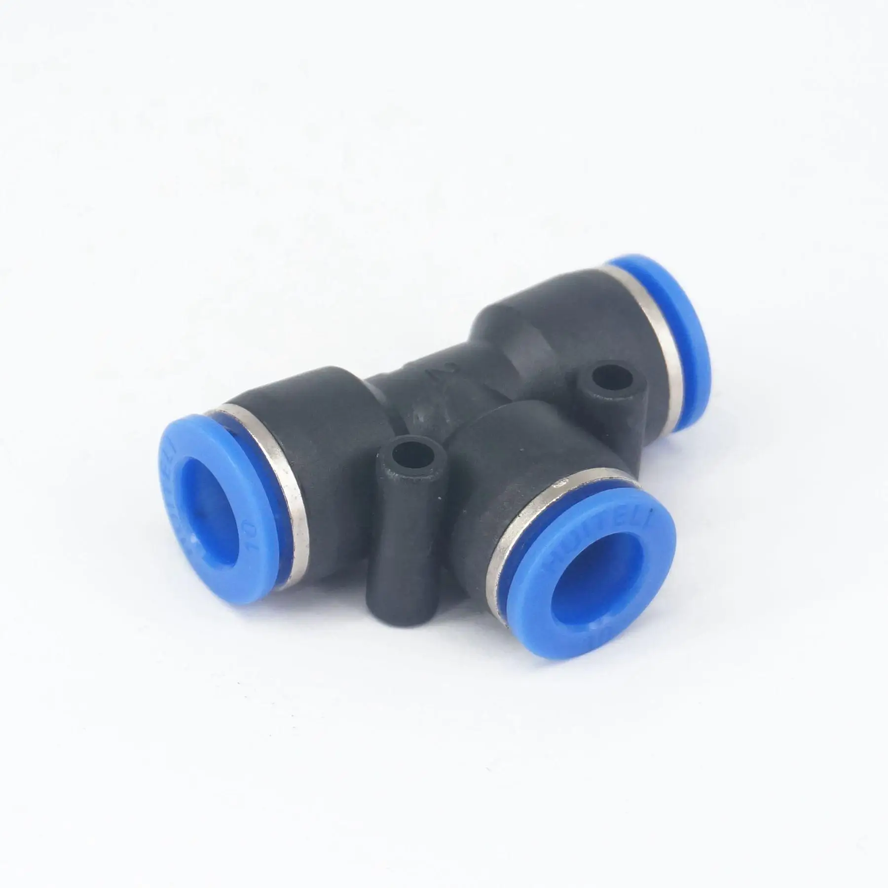

Fit Tube O/D 10mm Pneumatic Tee 3 Way Push In Connector Union Quick Release Air Fitting Plumbing