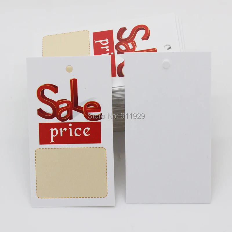 free shipping sale price tag/blank paper tag/clothing hang tag/custom garment printed tag/clothing label/gift label 200 pcs