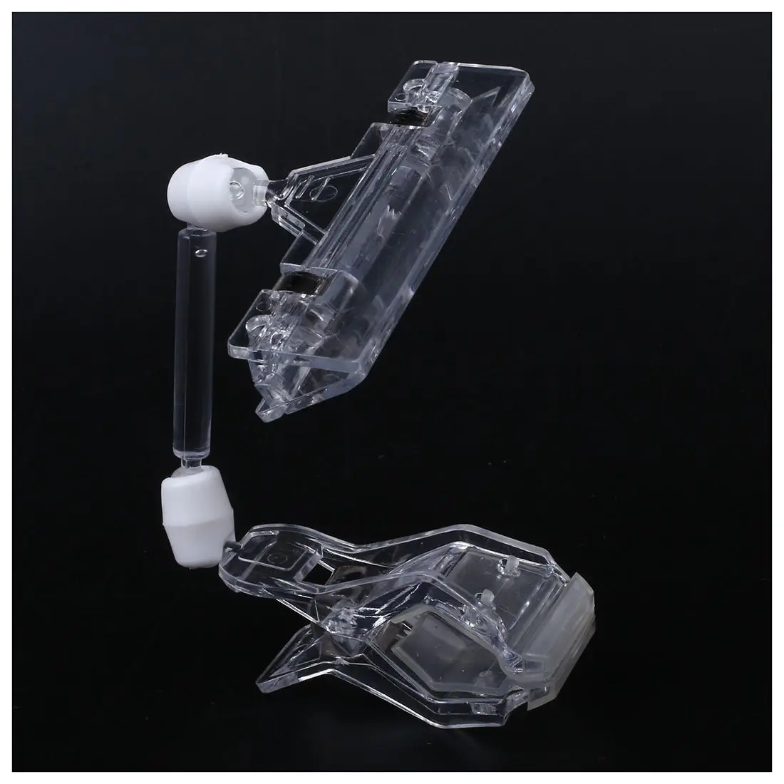 6.5" Height Transparent Plastic Double Clips Adjustable Pop Sign Card Display Holder