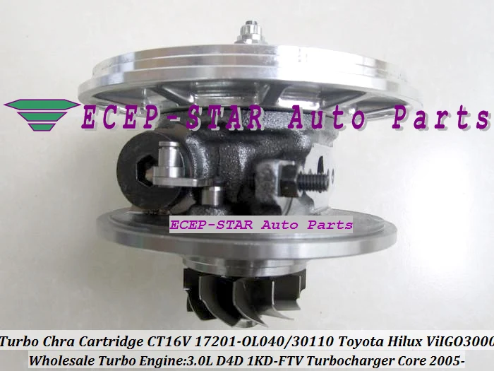 17201-30160 Turbo CHRA Core 17201-OL040 Para TOYOTA Land Cruiser Hilux SW4 Fortuner Para Daihatsu Delta D4D 1KDFTV 1KD FTV 3.0L