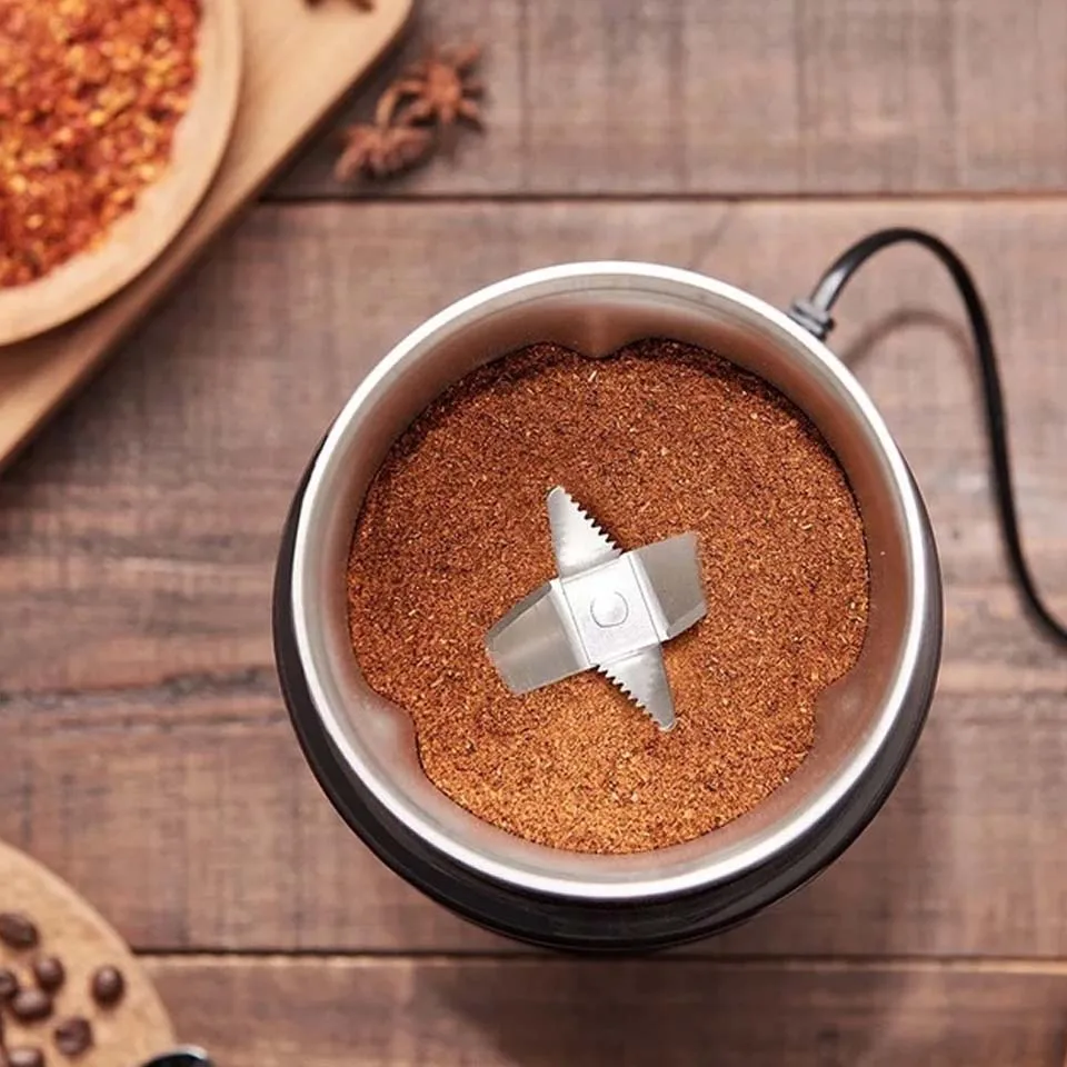 เครื่องบดเมล็ดกาแฟแบบใบพัดที่บีบคุกกี้ใบมีดสำหรับใช้ในร้านกาแฟสมุนไพรเครื่องเทศ penggiling Kopi ไฟฟ้าเครื่องมือเครื่องใช้ในครัว