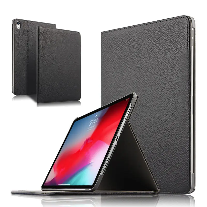 Case Cowhide For iPad Pro 11 New 2018 Protective cover Genuine Leather Case For 2018 iPad Pro 11 A1980 Tablet Protector Sleeve