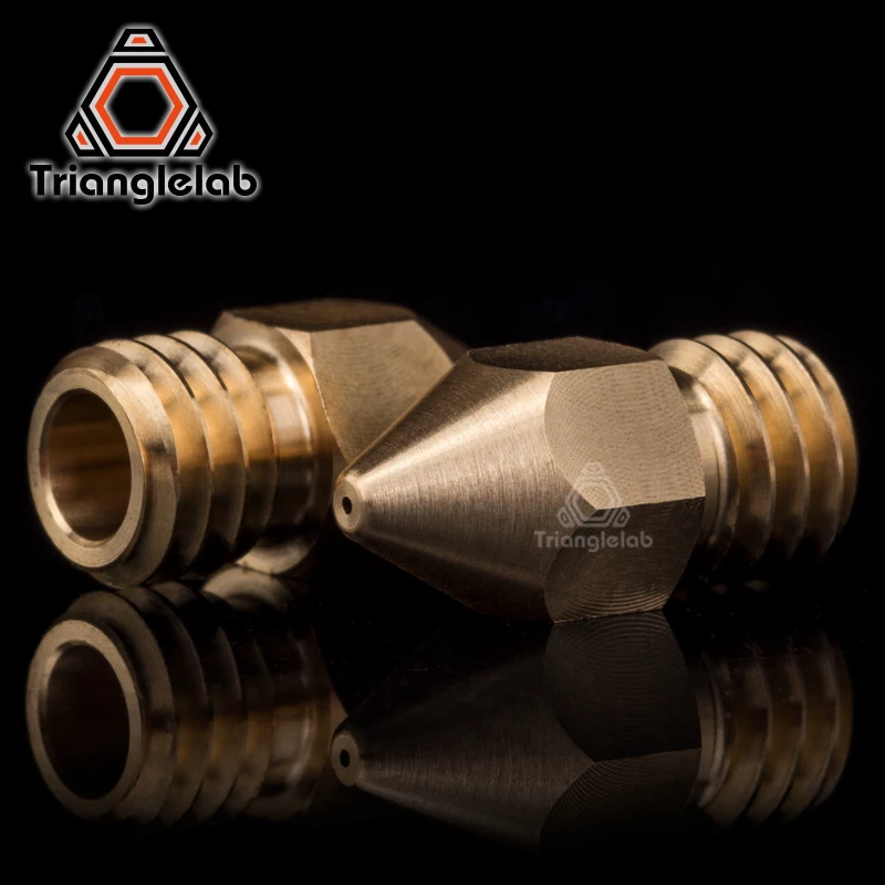 Trianglelab Super high quality Zortrax Brass Nozzle for Hotend Kit Zortrax M200 M300 3D printer 1.75MM Screw thread M6 EXtruder