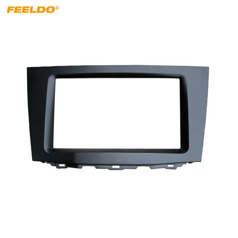 

FEELDO Car 2DIN Radio Panel Fascia Frame for SUZUKI Kizashi 2009-2015 Stereo Fascia Plate Dash DVD Player Trim Installation Kit