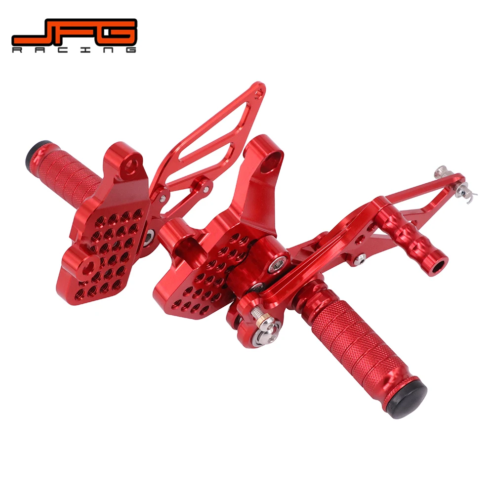 Motorcycle CNC Adjustable Foot Pegs Pedals Rest Rearset Footpegs For DUCATI 999 999S 999R 749 Dark 749R 749S 2003-2006