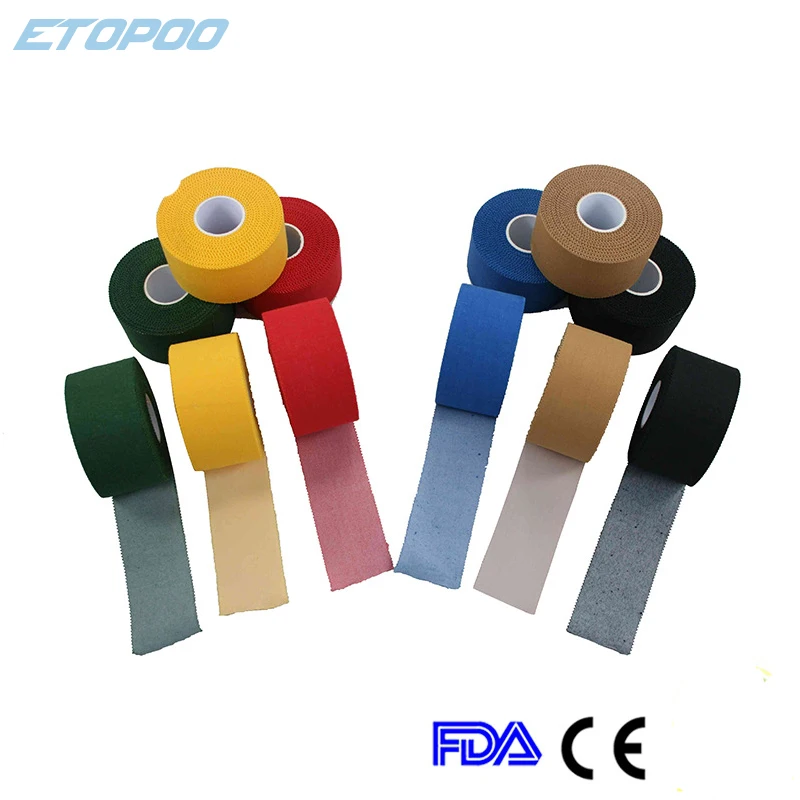 3.8cm*9.14m Strapping Tape Sports Protect Rigid Tape Leukotape Color Cotton Protective Gear Fixing Australia Tapes