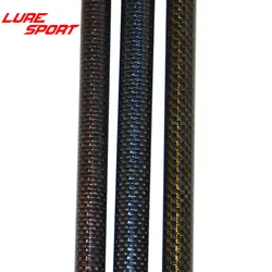 LureSport colorful Thread Woven Carbon Tube 50cm rod blank Rod Buidling component Fishing Rod Blank Repair DIY Accessory