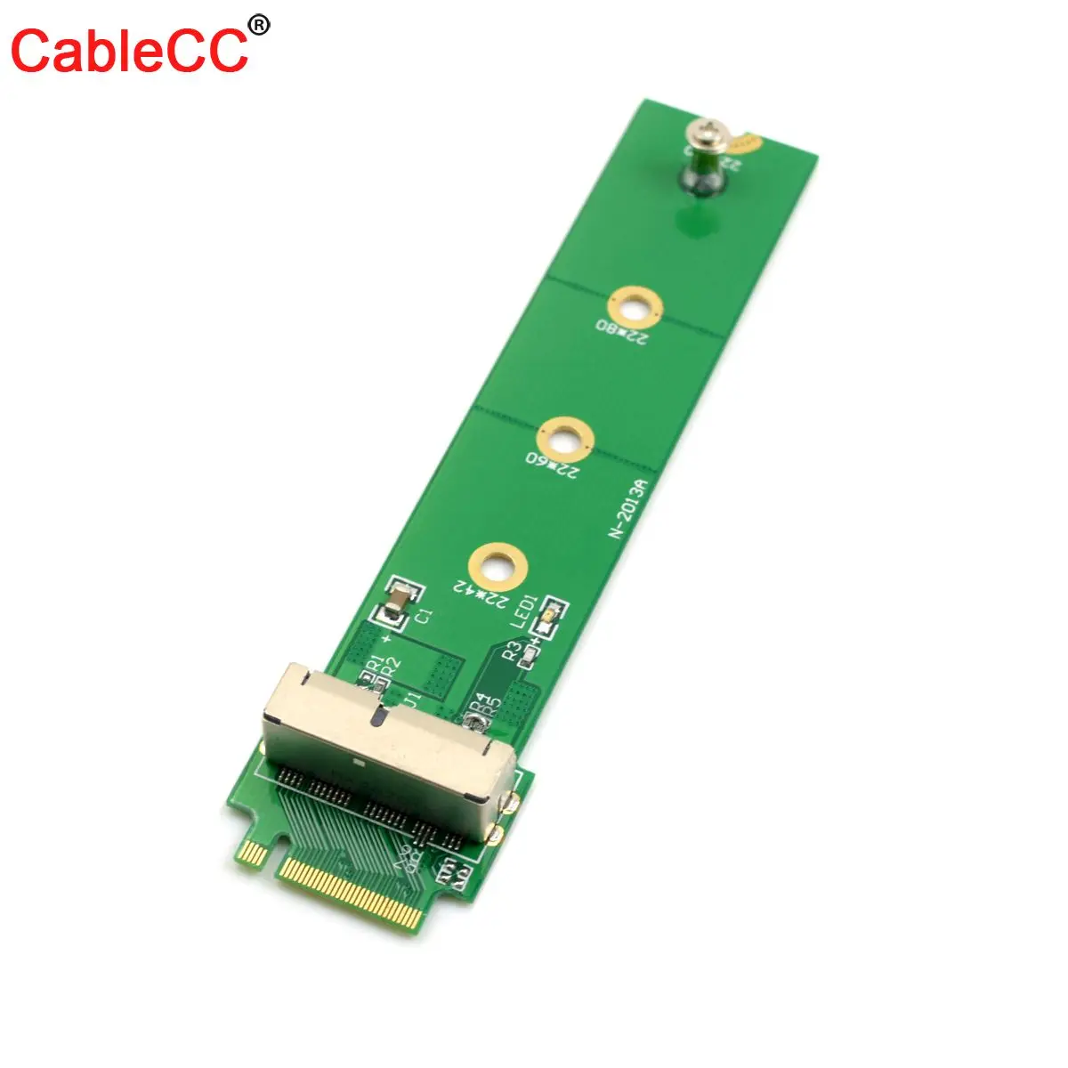 

Cablecc PCI Express 4X M.2 NGFF M-Key to 2013 2014 2015 Apple Macbook SSD adapter pcie riser card for A1493 A1502 A1465 A1466