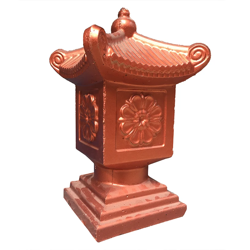 Home Villa Garden plastic Mould Concrete Calliopsis Pagoda Statue Molds