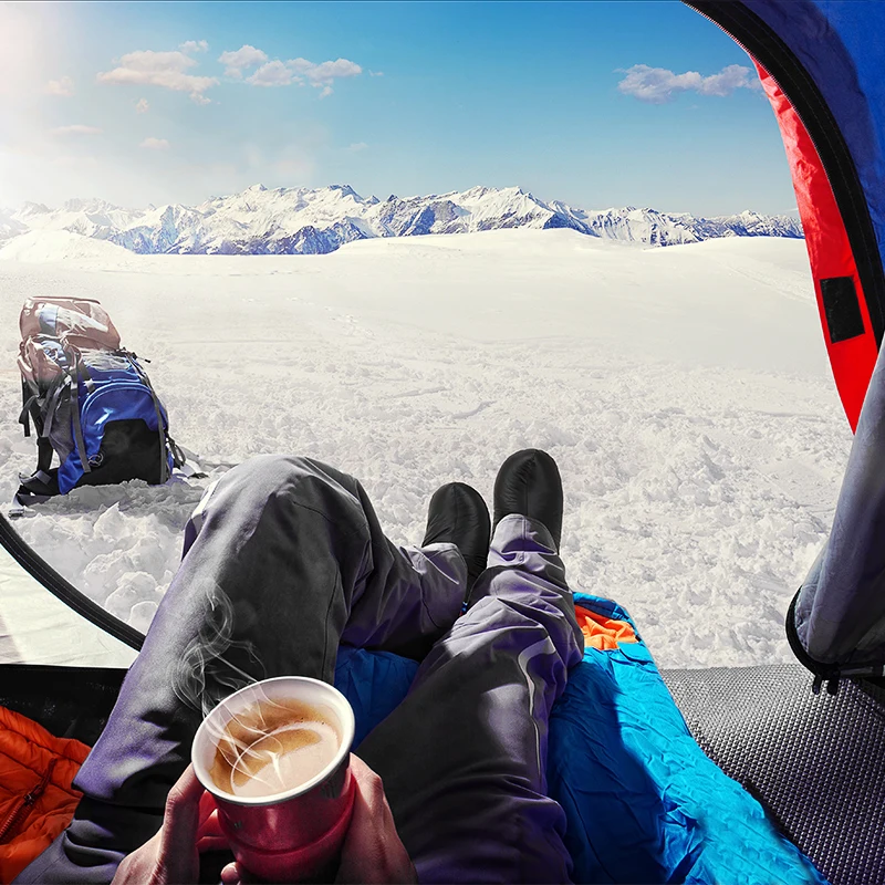 Naturehike Goose Down Slipper Boots Winter Warm Waterproof Windproof Outdoor Camping Hiking Fishing Thermal Feet Cover Shoe Sock