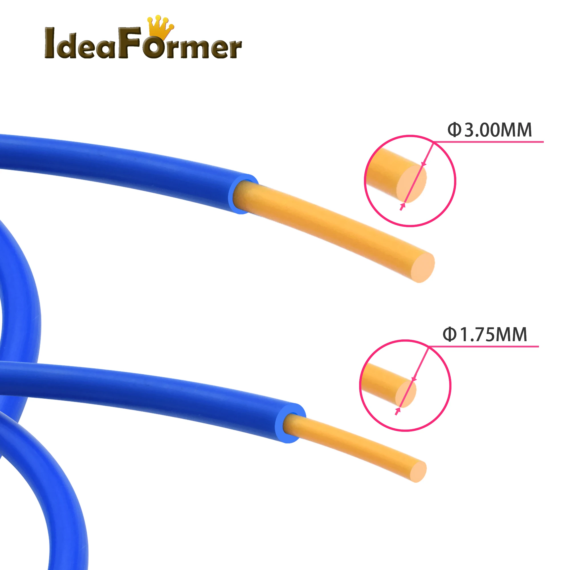 PTFE หลอด TL-Feeder RepRap Bowden Extruder 1.75มม.ID 1.9Mm OD 4Mm/3.0Mm ID 3.2Mm OD 4.00Mm Filament โคลน Capricornus หลอด