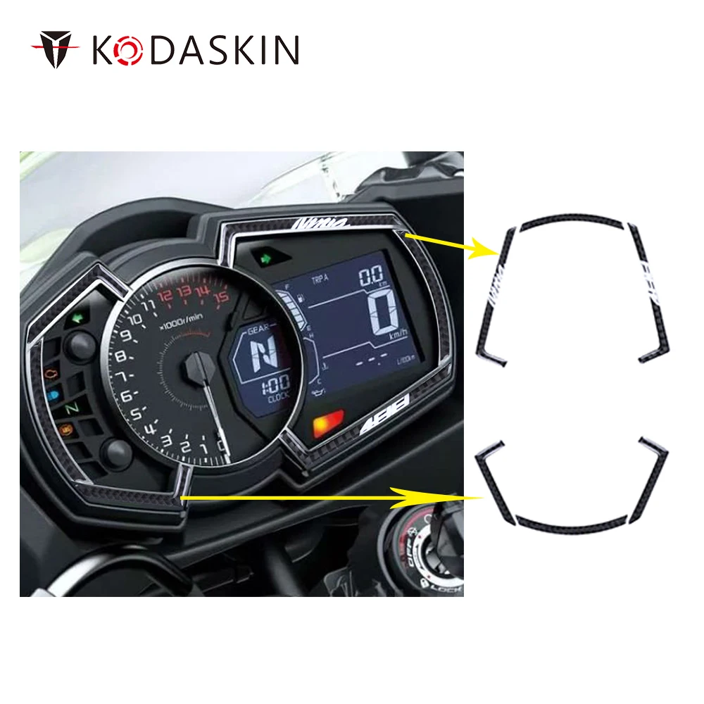 Motorcycle Meter Appearance  Carbon Pad Sticker Emblem Decal for Kawasaki NINJA400 ninja 400 ZX25R