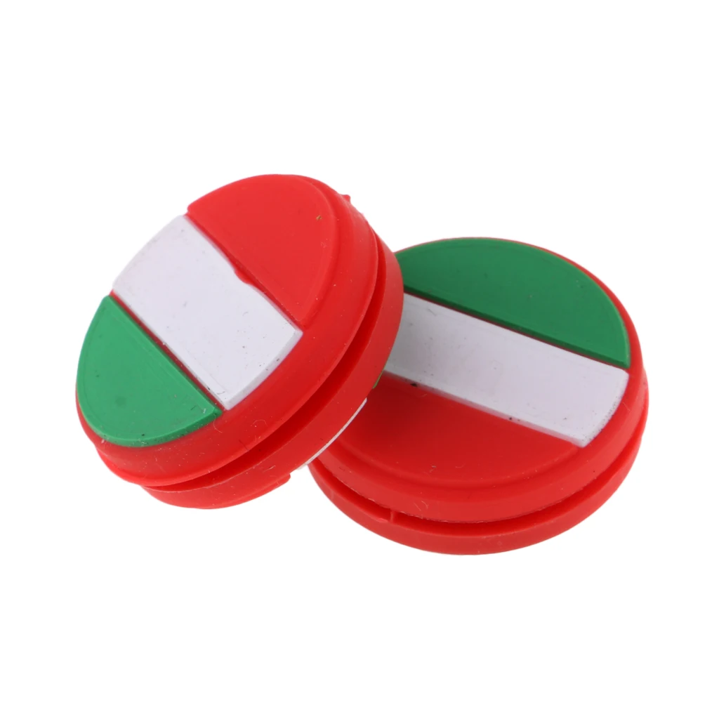 2Pcs/Pack National Flag Tennis Racket Shock Absorber Racquet Vibration Dampeners Shockproof Dampers Sports Accessories