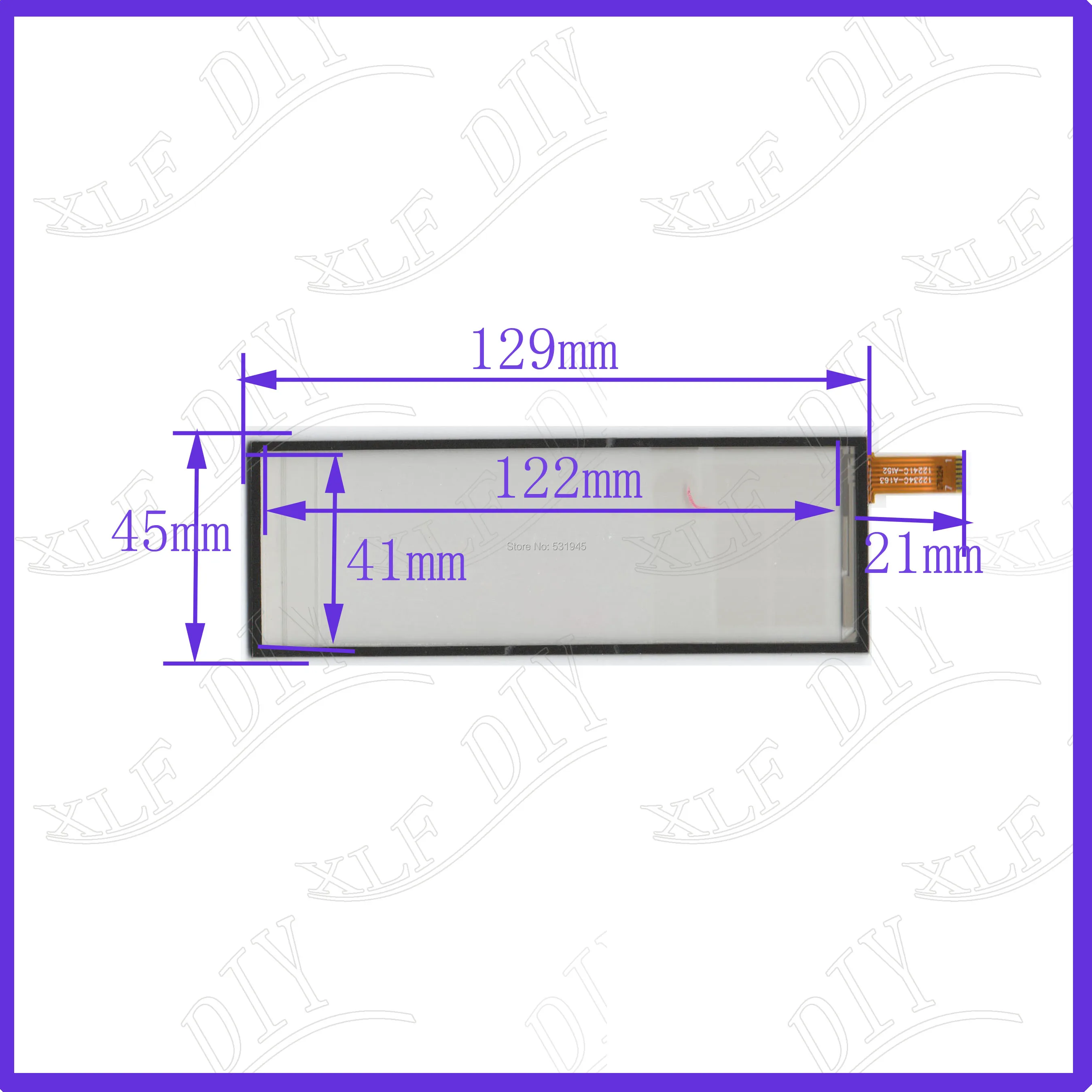 

ZhiYuSun 12234C-A163 12241C-A152 129 мм * 45 мм 7-проводной сенсорный экран для стекла gps 129*45 сенсорная панель