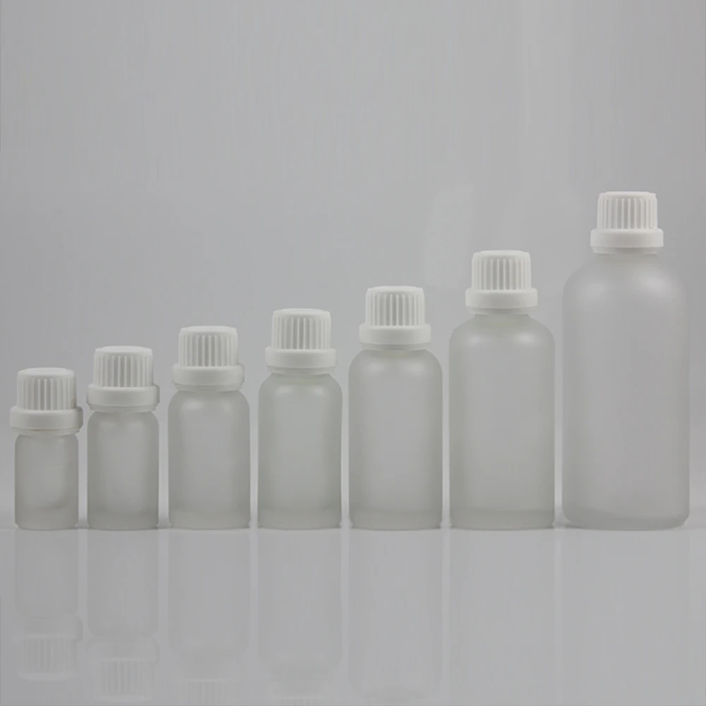 

Hot sell dropper glass bottle 30ml frosted essential oil glass containers for perfume