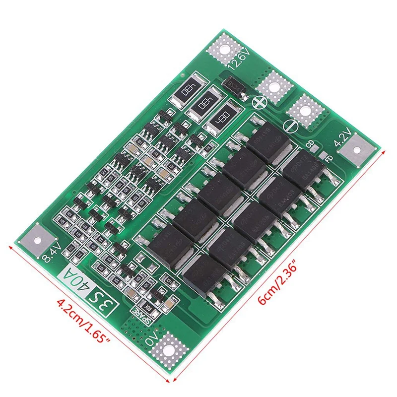 3S 40A 18650 Li-Ion Lithium Battery Charger Protection Board Pcb Bms For Drill Motor 11.1V 12.6V Lipo Cell Module