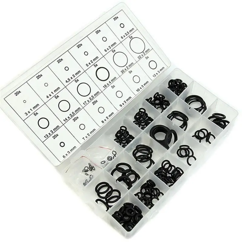 

225Pcs/set Water O Seal Metric System O Shape Wearable Rustproof Gaskets Mechanical Hardware Repairing Box Car Accessories