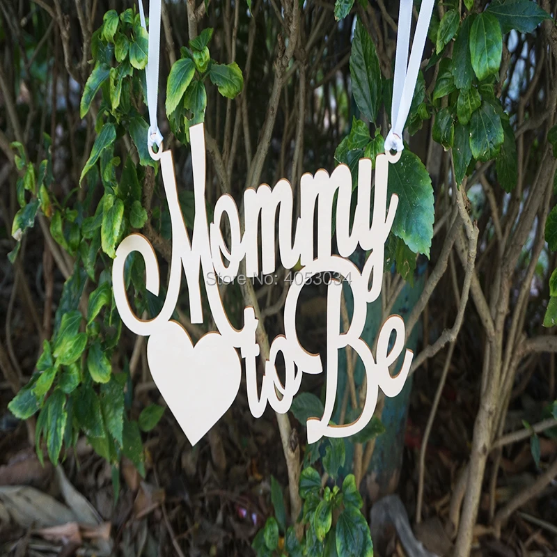 Baby Shower Chair Sign Mommy to Be Wooden Cutout for Baby Shower Decoration for New Mommy Baby Shower Decor image 3