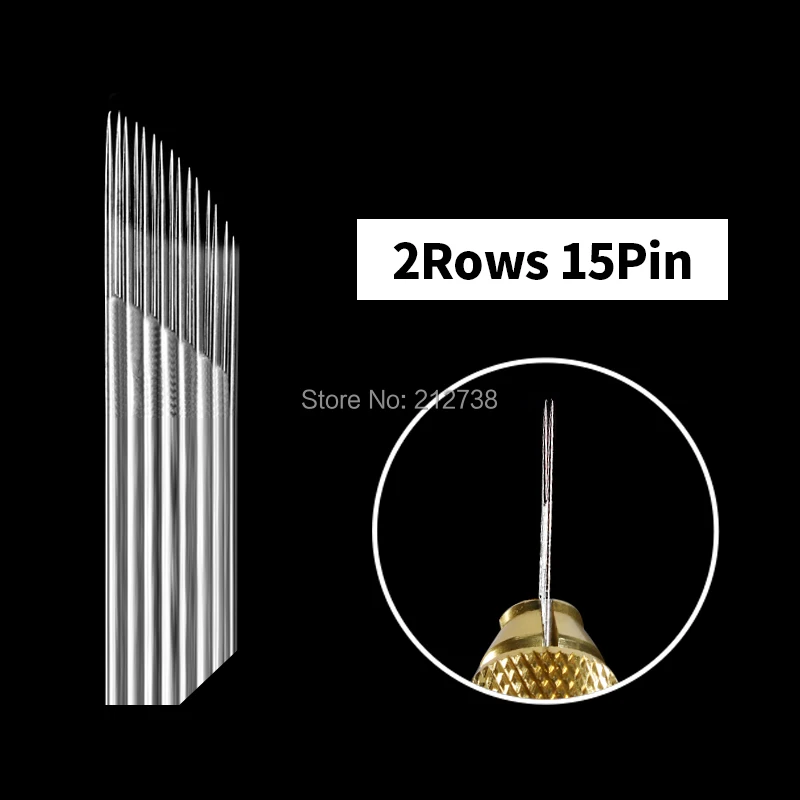 New 10Pcs 14/15/16/17/18Pin Fog Needle Permanent Eyebrow Makeup Needle Blades For Microblading Pen Manual Embroidery-B5