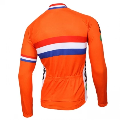 WINTER FLEECE THERMAL Long Cycling Jerseys 2017 NETHERLANDS Team Mtb Long Sleeve Men Bike Wear Cycling Clothing