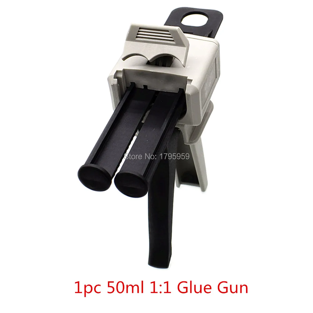 50ml Pistola di Calafataggio Strumento Mano AB colla Epossidica Colla Pistola Applicatore Colla Adhensive Cartuccia di Pistola 1:2 1:1 AB Colla Manuale dispenser Pistola di Colla