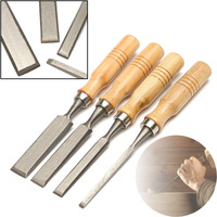 4pcs/set  8/12/16/20mm Woodworking Carving Hand Chisels Tool Set with Wooden Handle