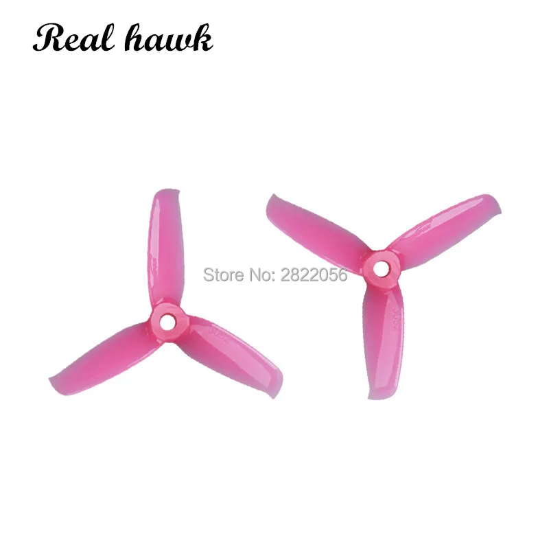 

4pair 6 colors Gemfan 3052 3.0x5.2 FPV PC 3 propeller Prop Blade CW CCW shaft through the machine more special motor 1306-1806