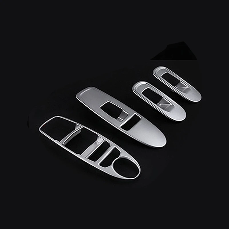 For Nissan Patrol Y62 2012-2018 2019 2020 ABS Car Door Armrest Panel Window Switch Lift Buttons Covers Trim Interior Accessories