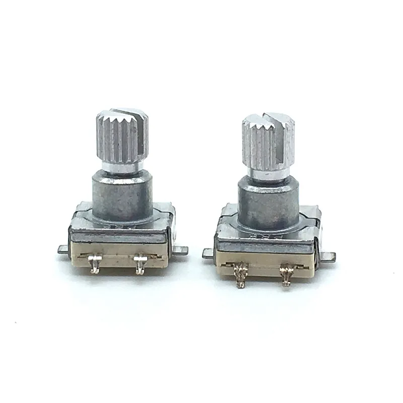 5pcs EC11 Rotary Encoder Switch With Push Button Switch 30 Position 5pins SMD Type Handle Length 12mm Plum Shaft 6mm Diameter