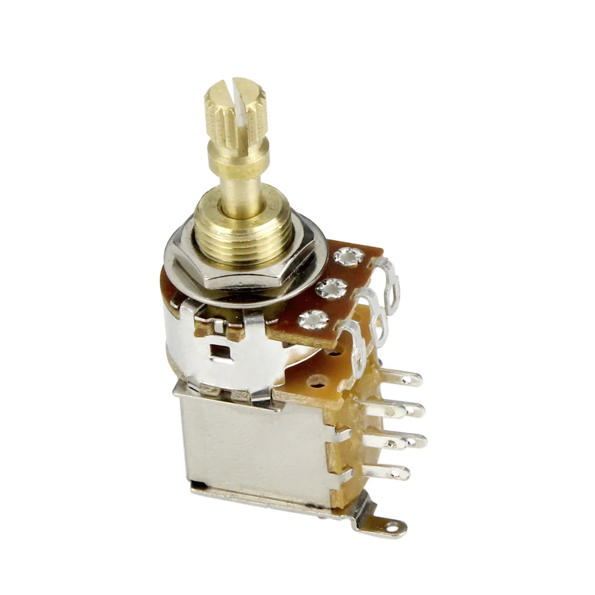 FLEOR 1pc Short Shaft Push Push Potentiometer Electric Guitar Pot 500K / 250K Choose for Guitar Bass Parts