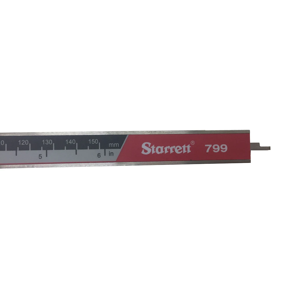 Calibradores digitales Starrett EC799A, pulgadas/métrico, rango de 0-6"/150 0-8"/200 mm, resolución de 0,01 mm, sin salida de datos spc