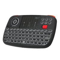 Rii i4 Mini Bluetooth Keyboard 2.4GHz Dual Modes Handheld Fingerboard Backlit Mouse Touchpad Remote Control for Windows Android