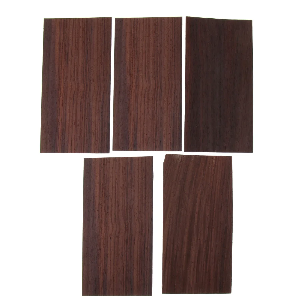 5 Pieces Wooden Guitar Head Veneer Plate Headstock Headplate 220 x 110 x 1mm