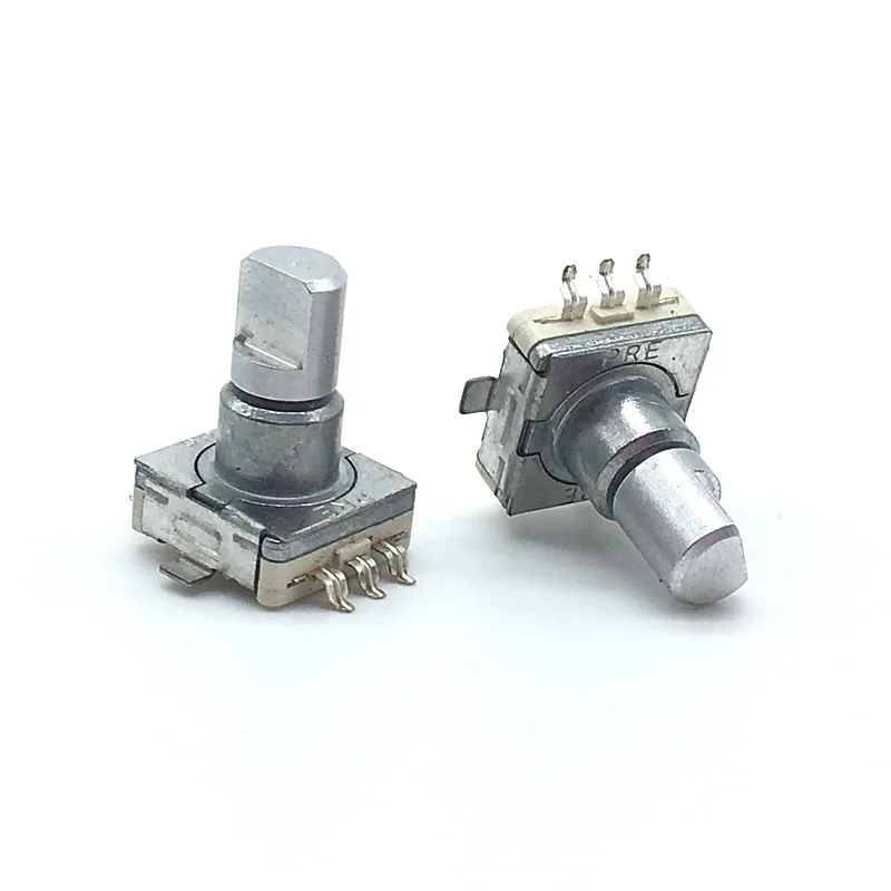 5pcs /lot Rotary Encoder Switch EC11 With Push Switch 30 Position 5pin SMD Type Handle Length 12.5mm Half Shaft