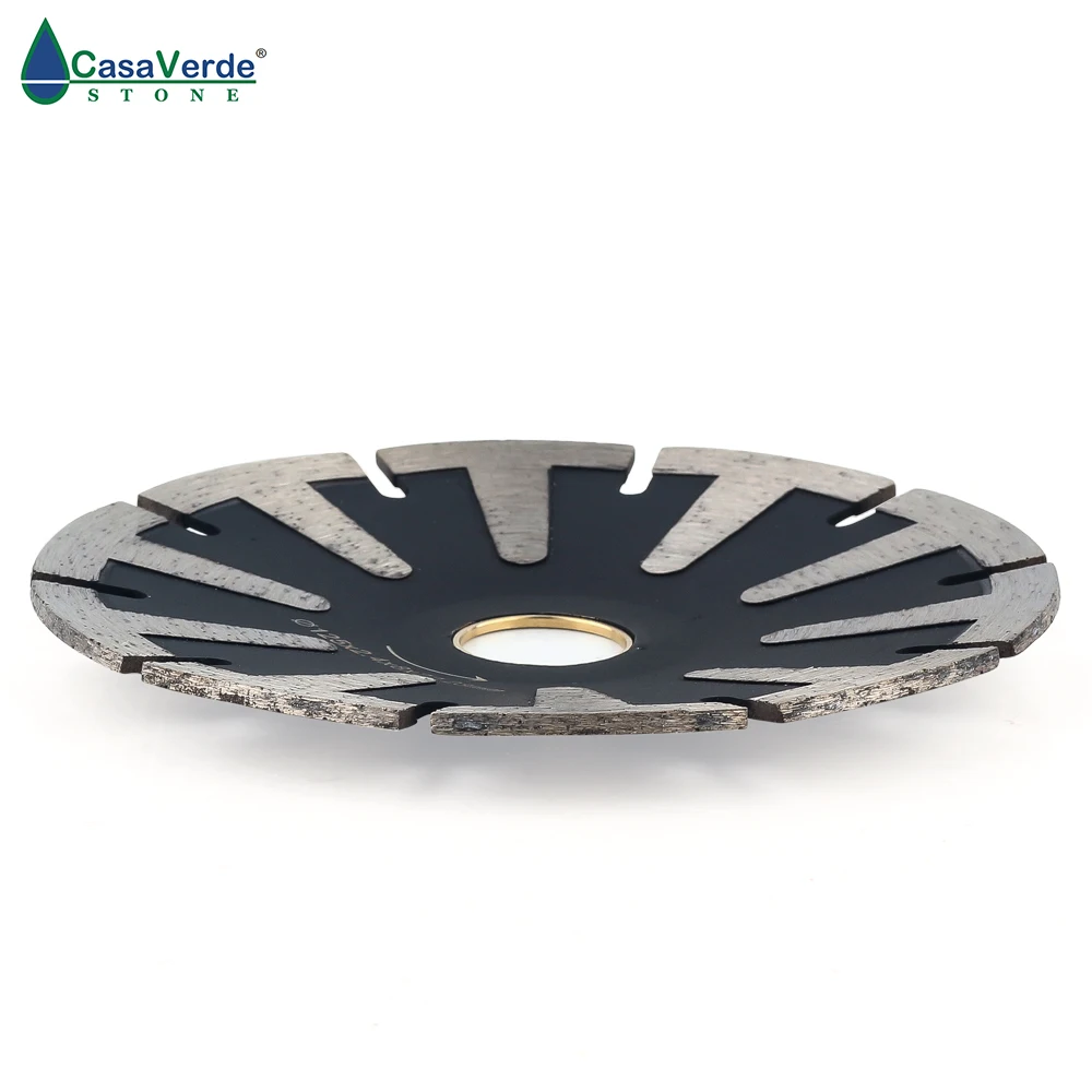 DC-TCCB02 5 "T-Segmentato Lama Concava Lama di Diamante Per La Curva di Taglio Turbo Rim 125 millimetri di Granito di Taglio di Pietra utensili diamantati