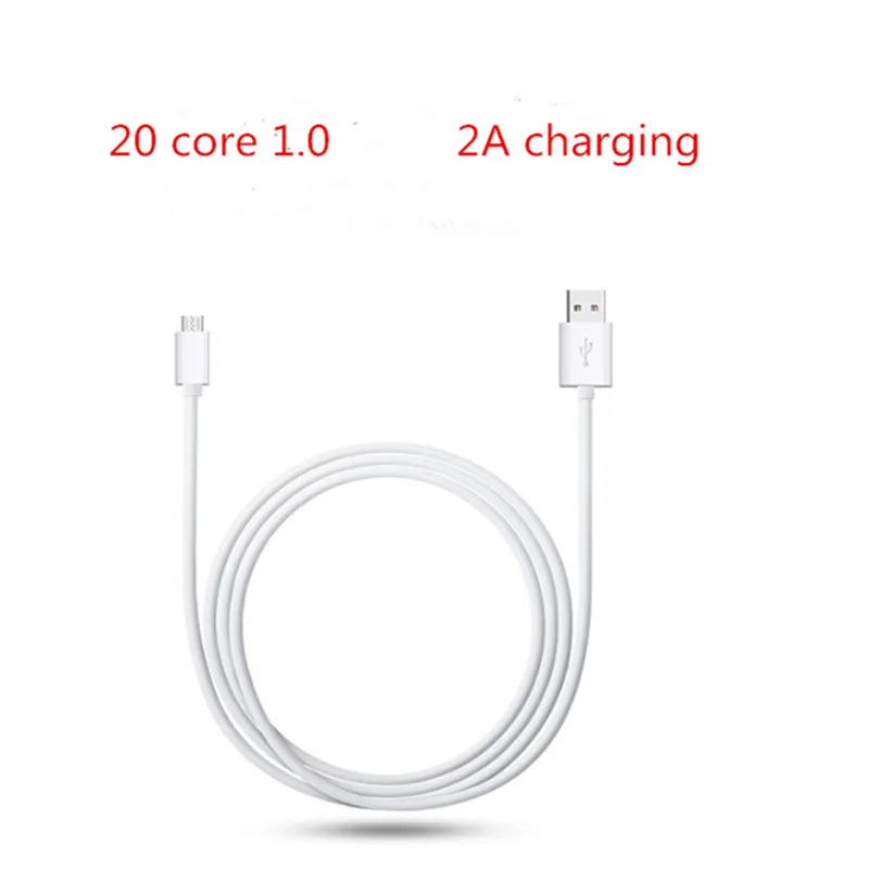 80cm Micro Usb Cable Power Bank Wire 2A High Speed Charging Usb Rechargeable White