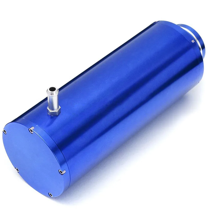 1set Blue  800ml Unbiversal Overflow Catch Tank Radiator Coolant Cooling Aluminum Alloy Catch Tank Overflow Reservoir